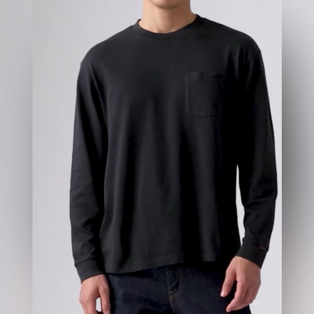 Levi’s Relaxed Long Sleeve Tee Black Medium NWT